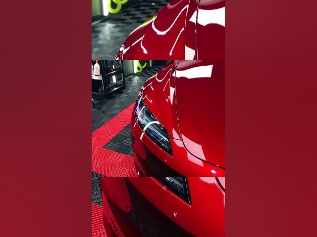 Original Champion red performance vehicle close-up